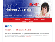 Tablet Screenshot of helenecharette.com